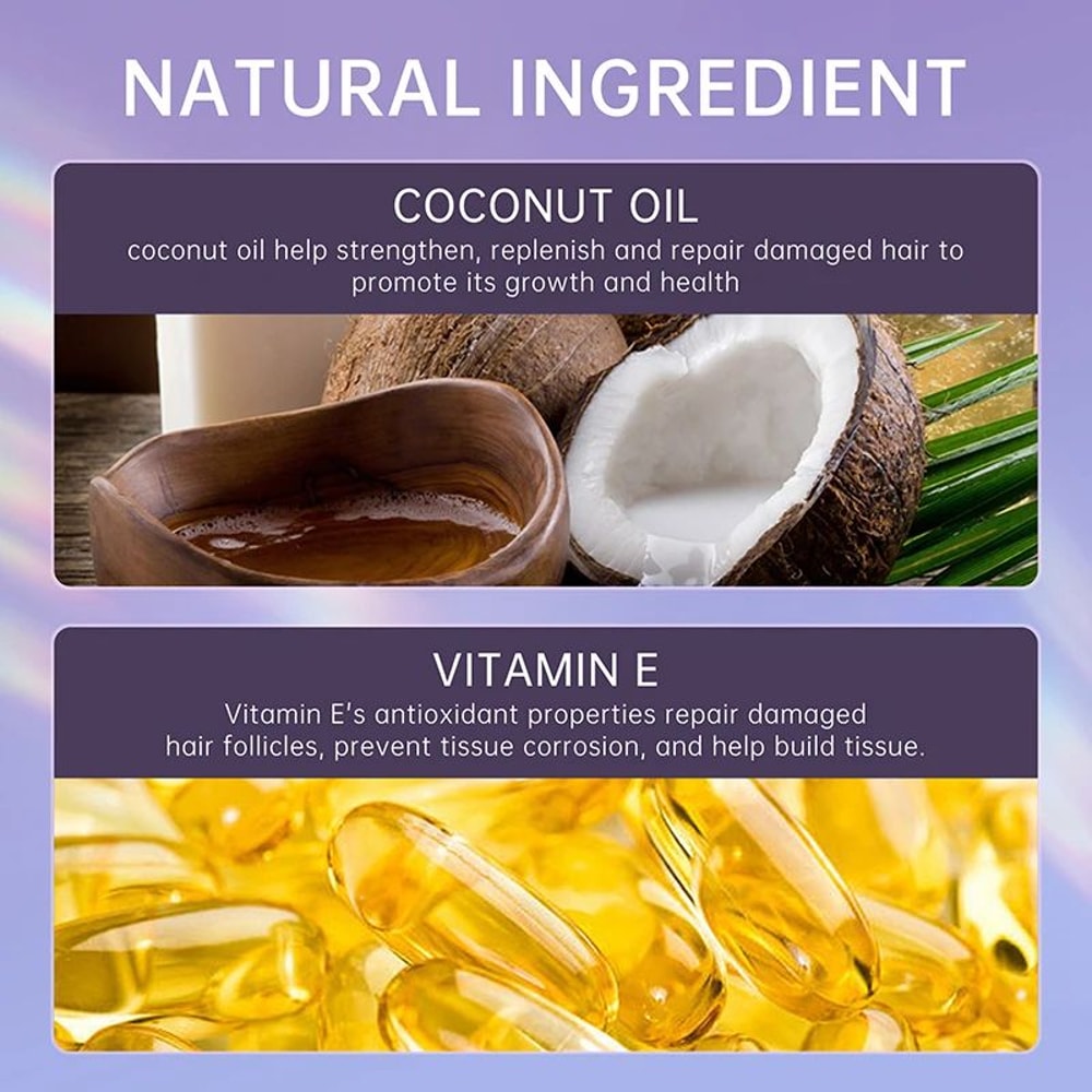 PURC Coconut Oil Leave In Conditioner Spray Hair Repair Treatment 55ml 4