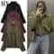 HXAO Cropped Suede Bomber Jacket Women Lapel Zipper Racing Coat 0