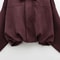 HXAO Cropped Suede Bomber Jacket Women Lapel Zipper Racing Coat 15