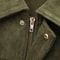 HXAO Cropped Suede Bomber Jacket Women Lapel Zipper Racing Coat 8