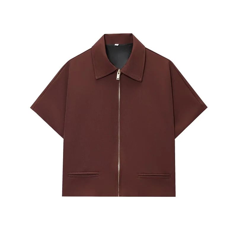 MUJER Cropped Varsity Jacket Women Zipper Casual Short Coat 15