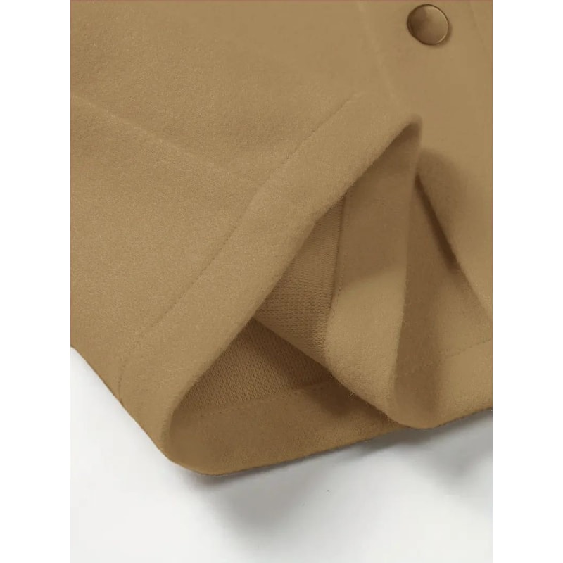 Mens Turtleneck Wool Jacket Casual Business Winter Coat 4