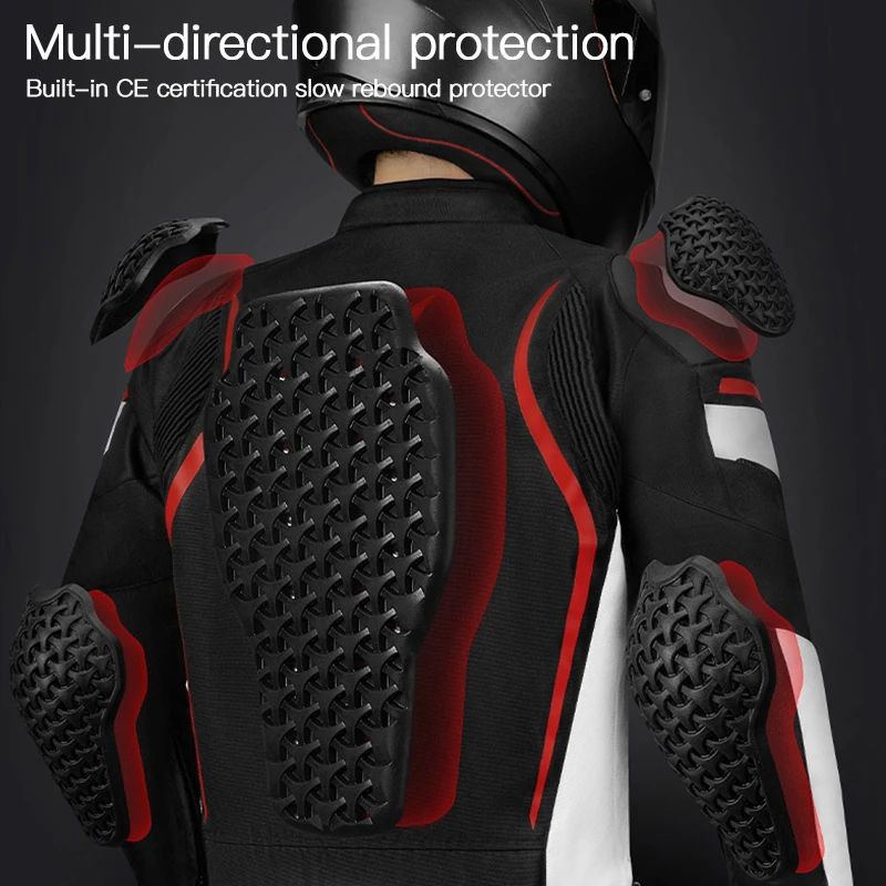 Winter Motorcycle Riding Jacket Windproof CE Protective Gear 3