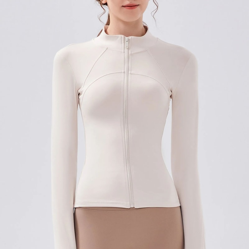 Women Quick Dry Sports Jacket Long Sleeve Running Fitness Coat 2