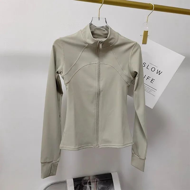 Women Quick Dry Sports Jacket Long Sleeve Running Fitness Coat 12