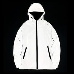unisex reflective luminous jacket night glow streetwear coat