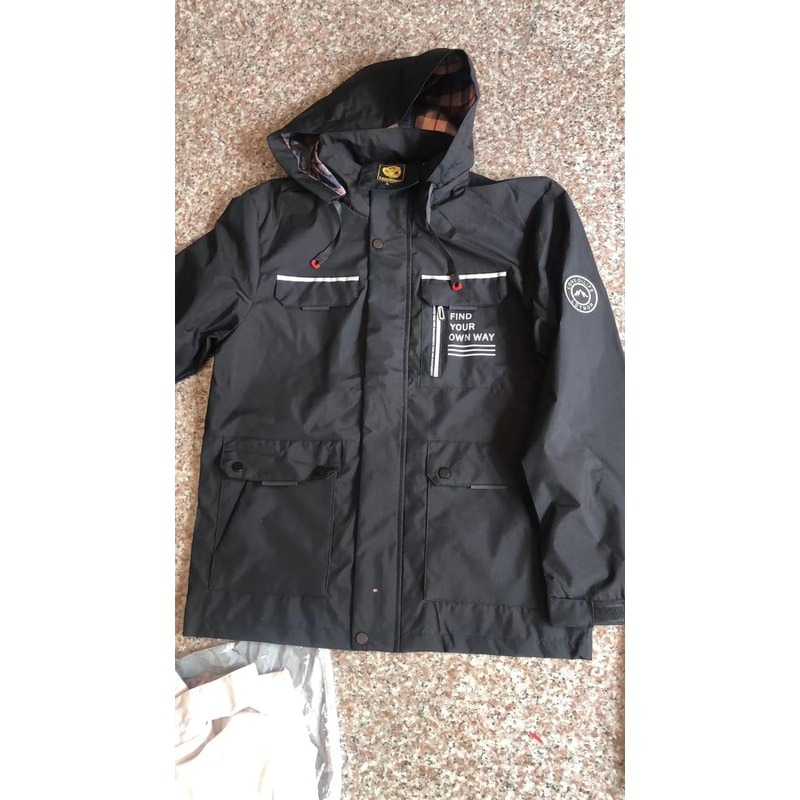 Mens Casual Waterproof Windbreaker Hooded Soft Shell Winter Jacket 7