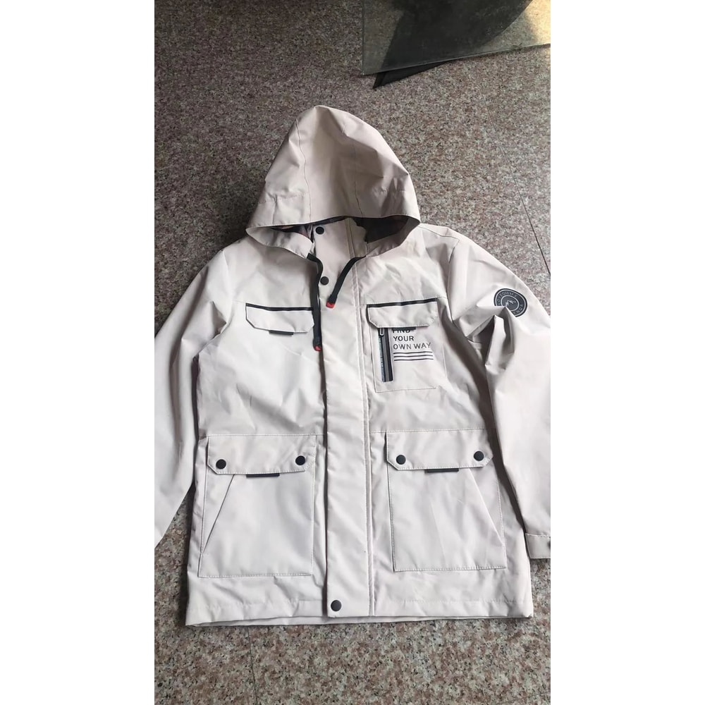 Mens Casual Waterproof Windbreaker Hooded Soft Shell Winter Jacket 8