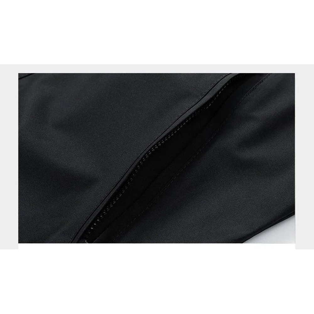 Mens Hooded Cargo Windbreaker Waterproof Softshell Hiking Jacket 12