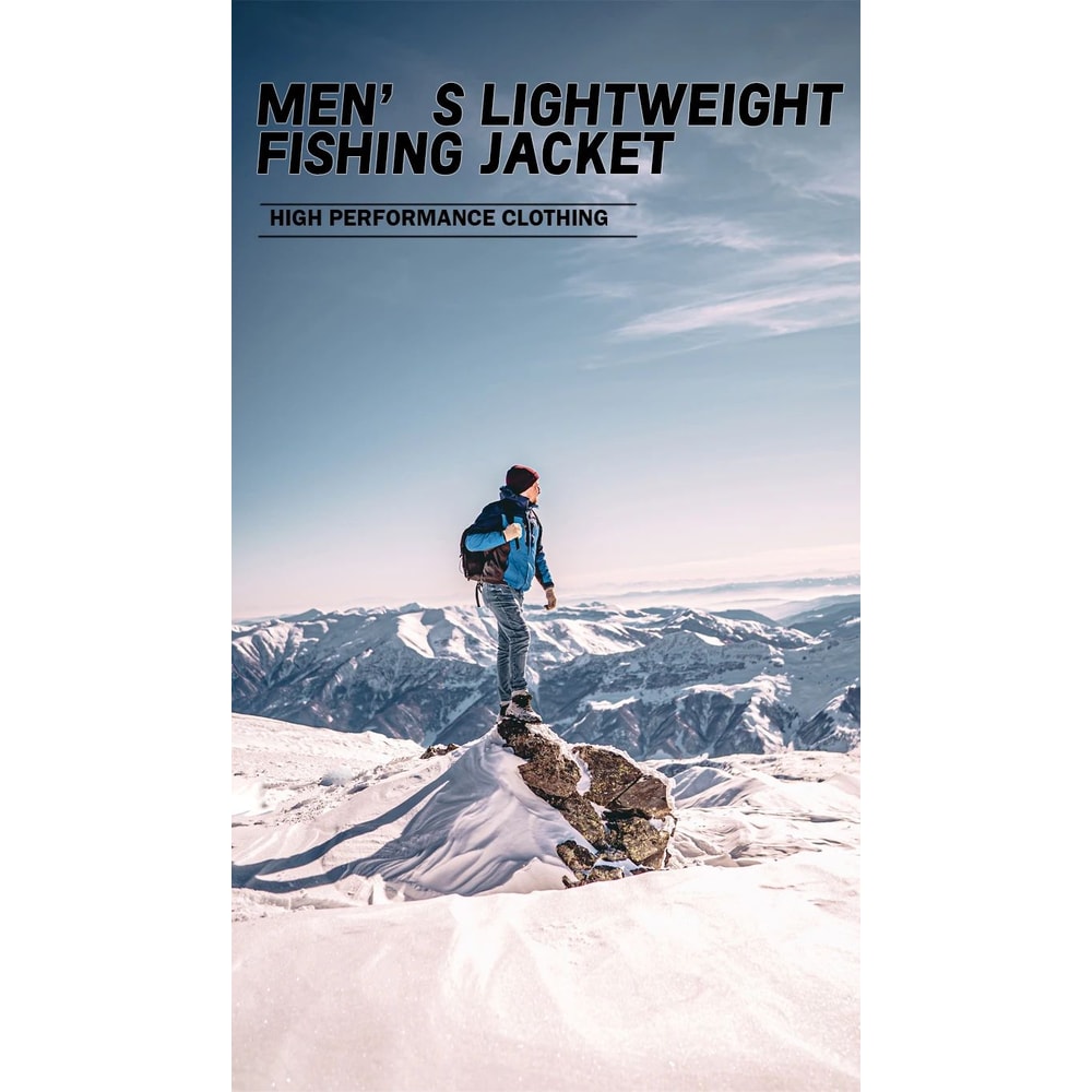 Mens Ultralight 3L Waterproof Wading Jacket Breathable Outdoor Rain Coat 5