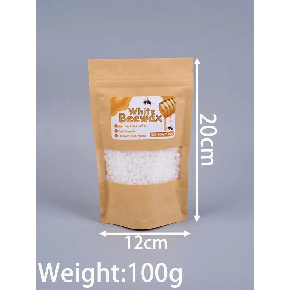 Pure Natural Beeswax Granules For DIY Candle Making With Wicks 6