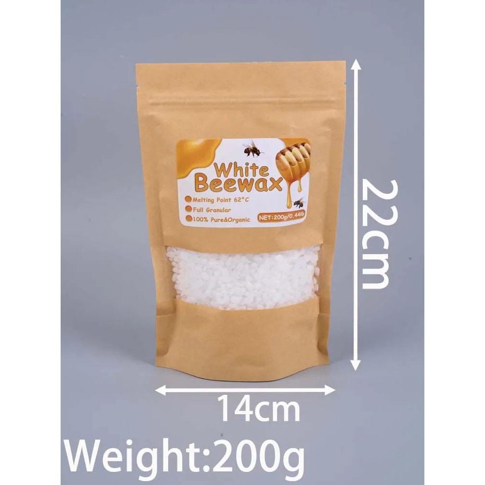Pure Natural Beeswax Granules For DIY Candle Making With Wicks 7