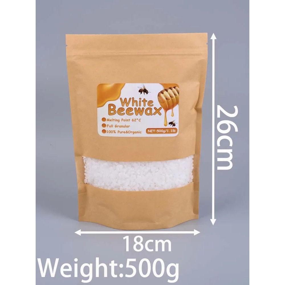 Pure Natural Beeswax Granules For DIY Candle Making With Wicks 8