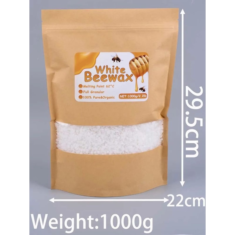 Pure Natural Beeswax Granules For DIY Candle Making With Wicks 9