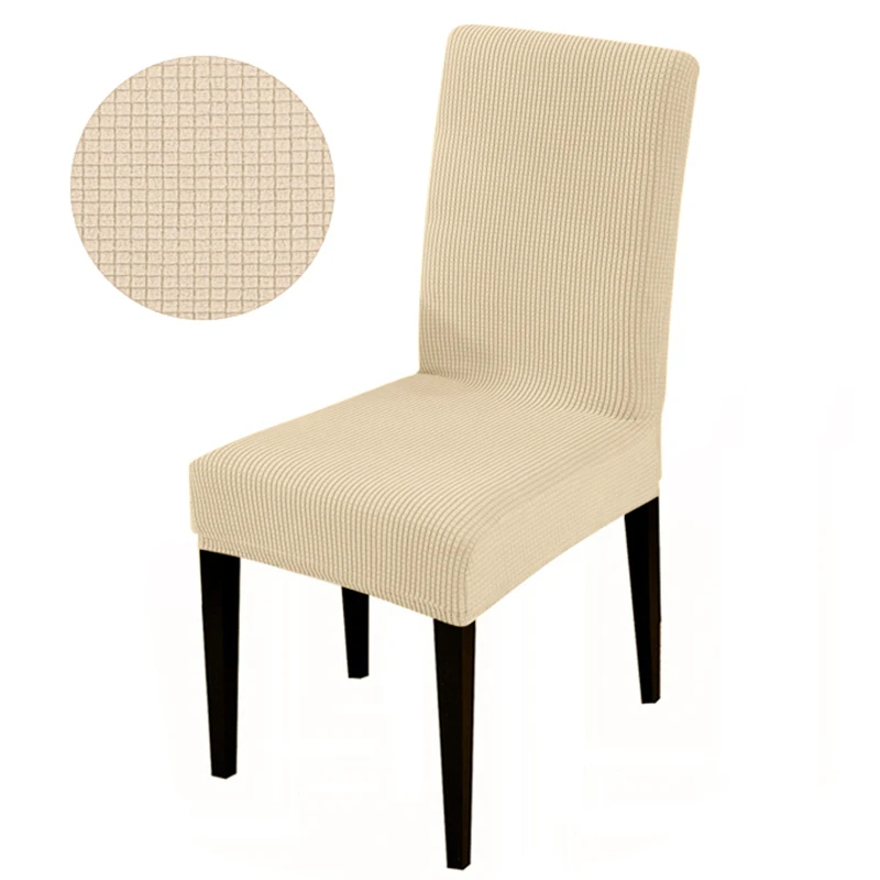Elastic Chair Cover For Dining Room Living Room Universal Fit Stretchable Seat Cover 16
