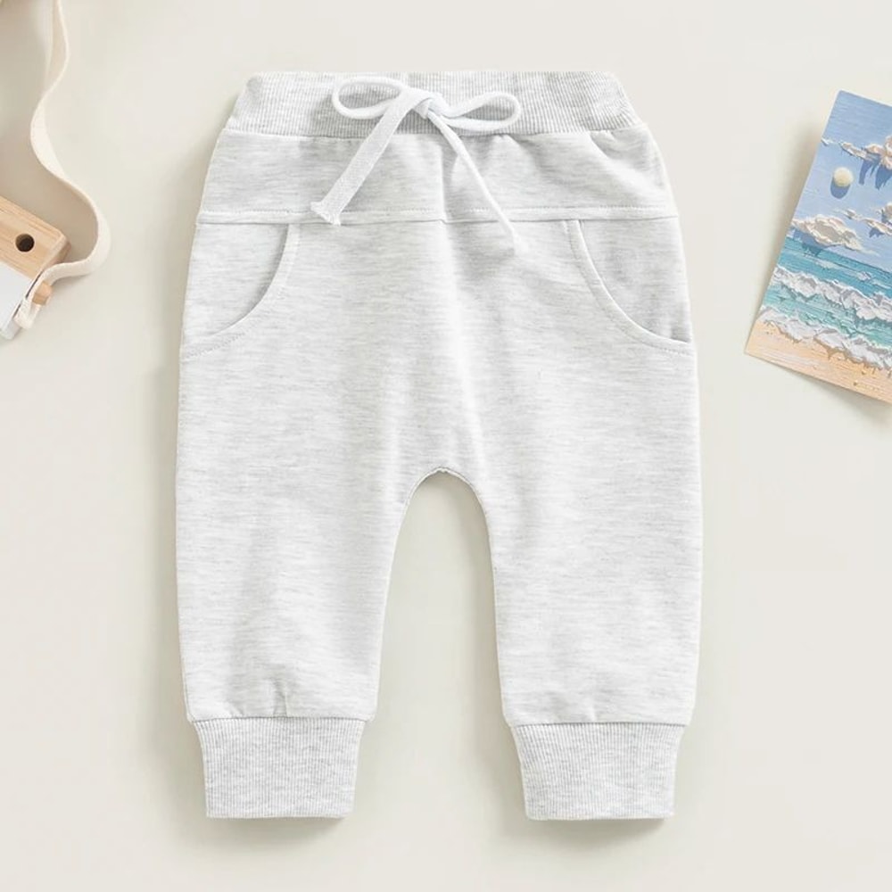 Baby Boys Elastic Waist Jogger Sweatpants 1