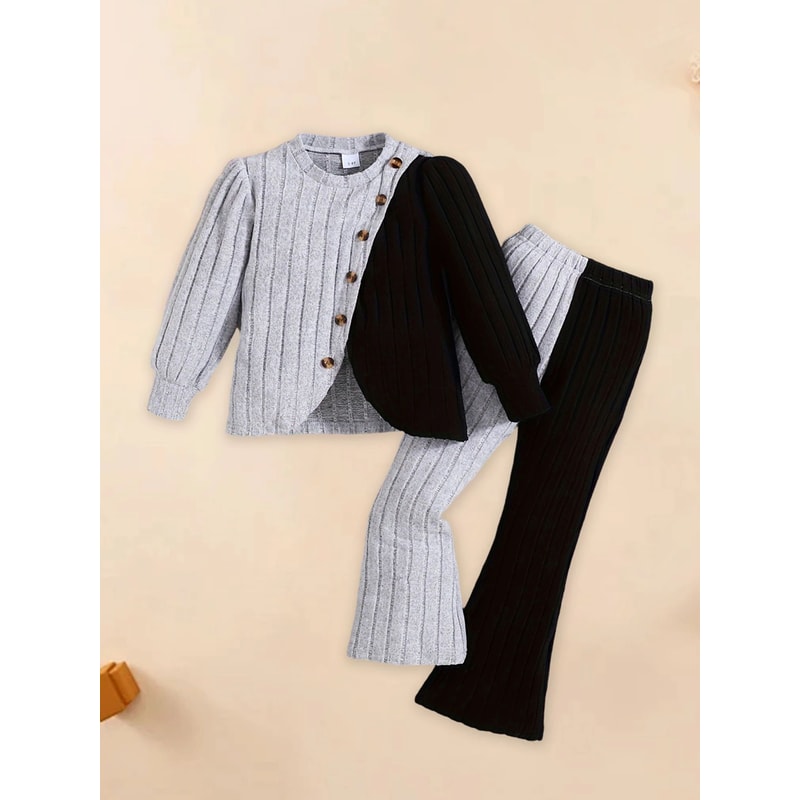 Toddler Girls Winter Fleece Jacket And Snow Pants Set 2