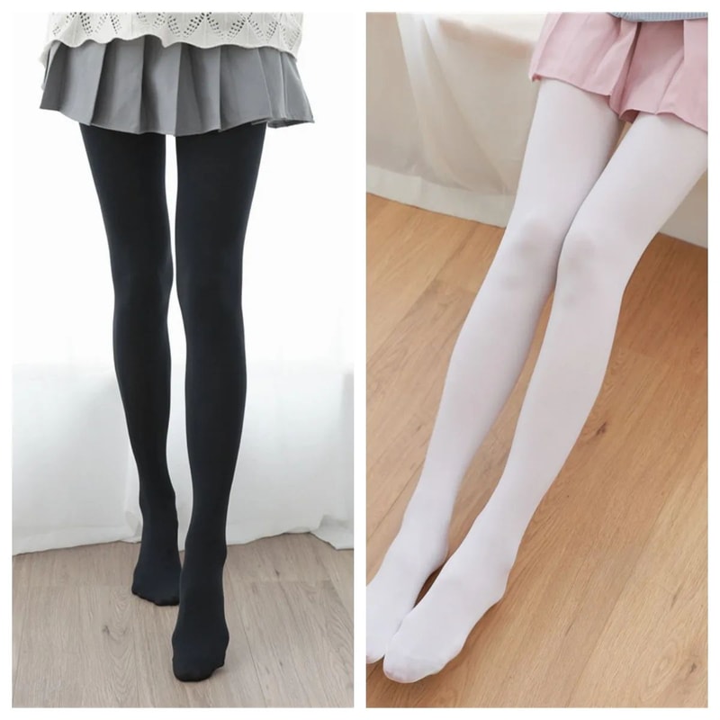 Womens Velvet Lolita Dance Tights Pantyhose 11