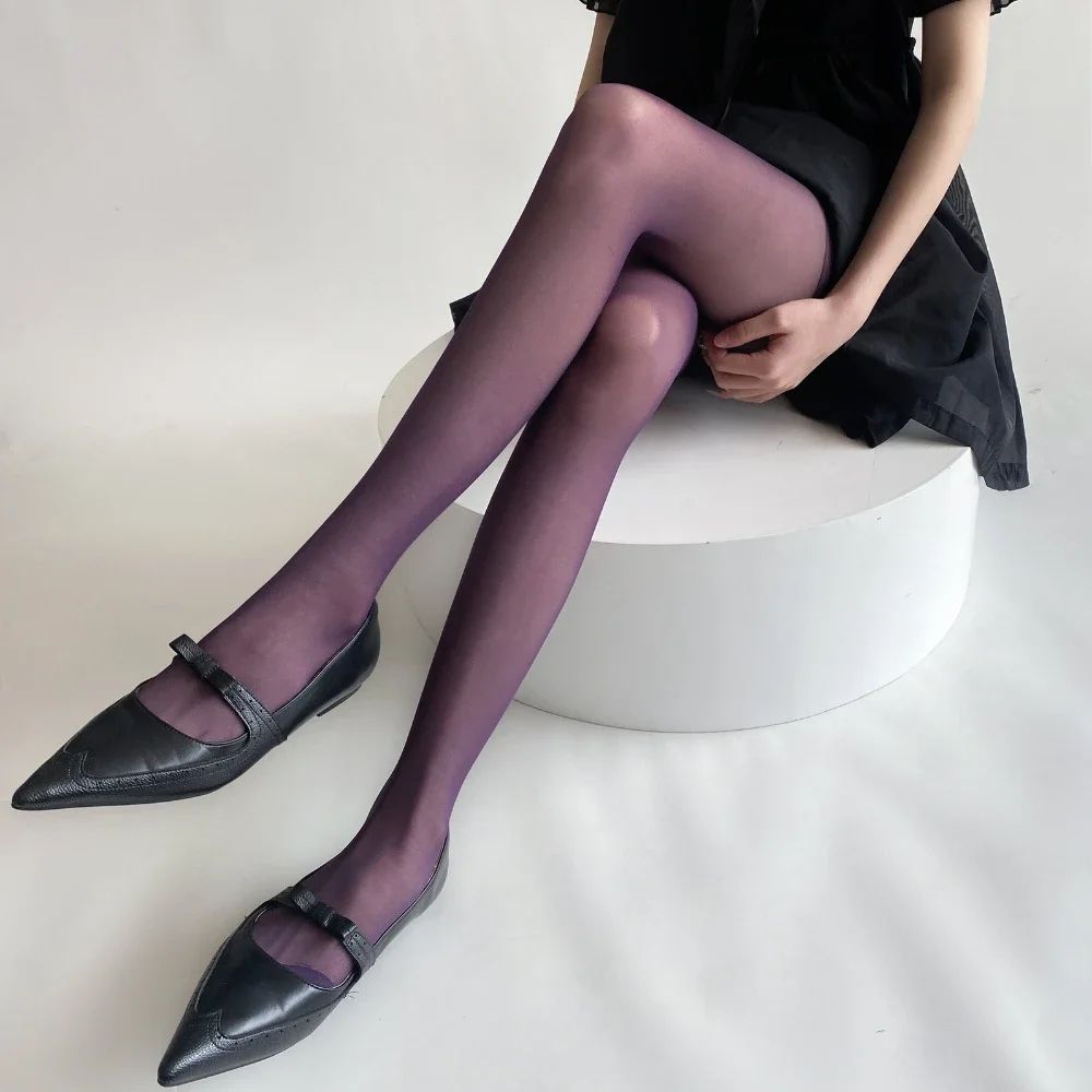 Womens Ultra Thin Thigh High Nylon Stockings 3