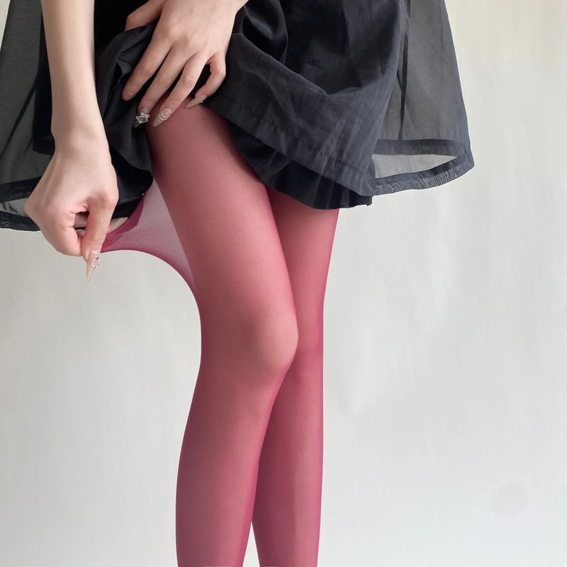 Womens Ultra Thin Thigh High Nylon Stockings 13