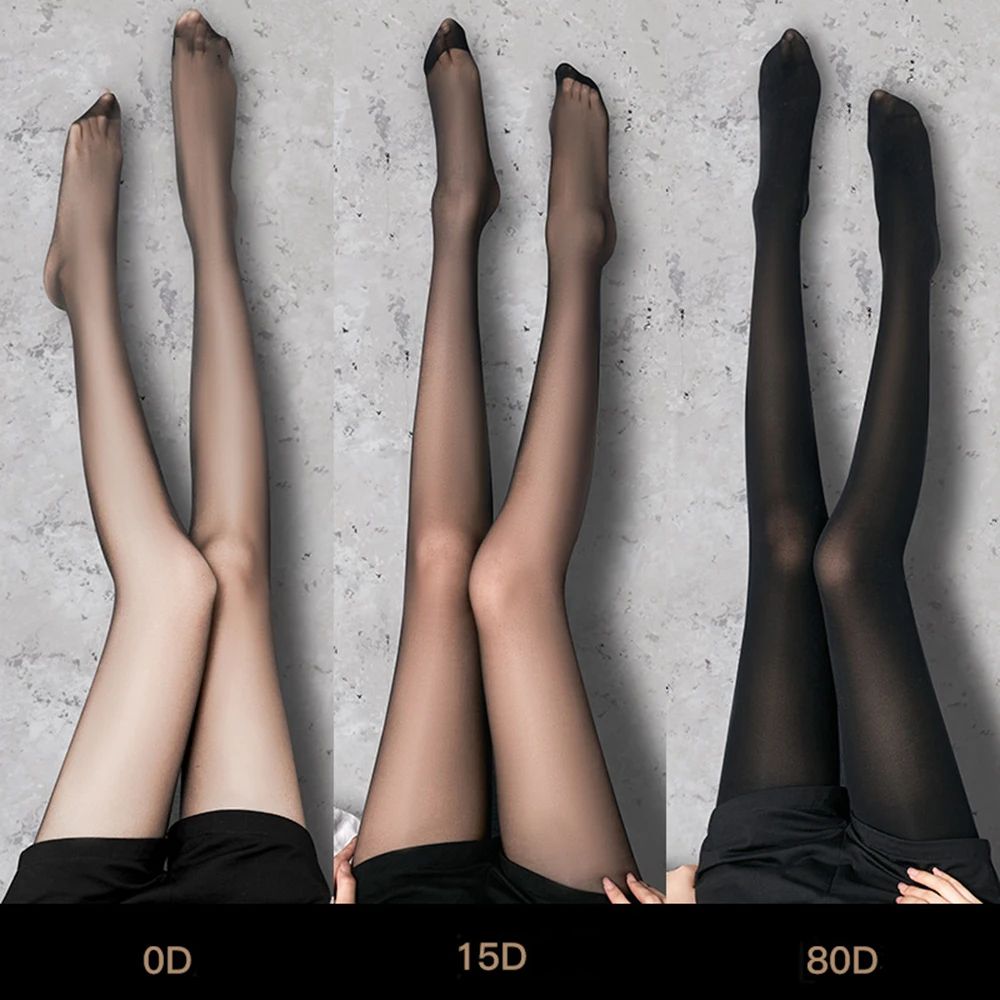 Womens Ultra Thin Sheer Silk Pantyhose Tights 0