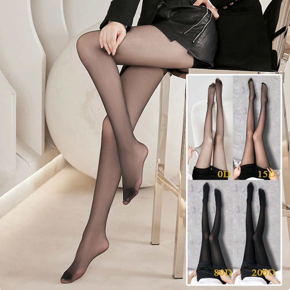 Womens Ultra Thin Sheer Silk Pantyhose Tights 3