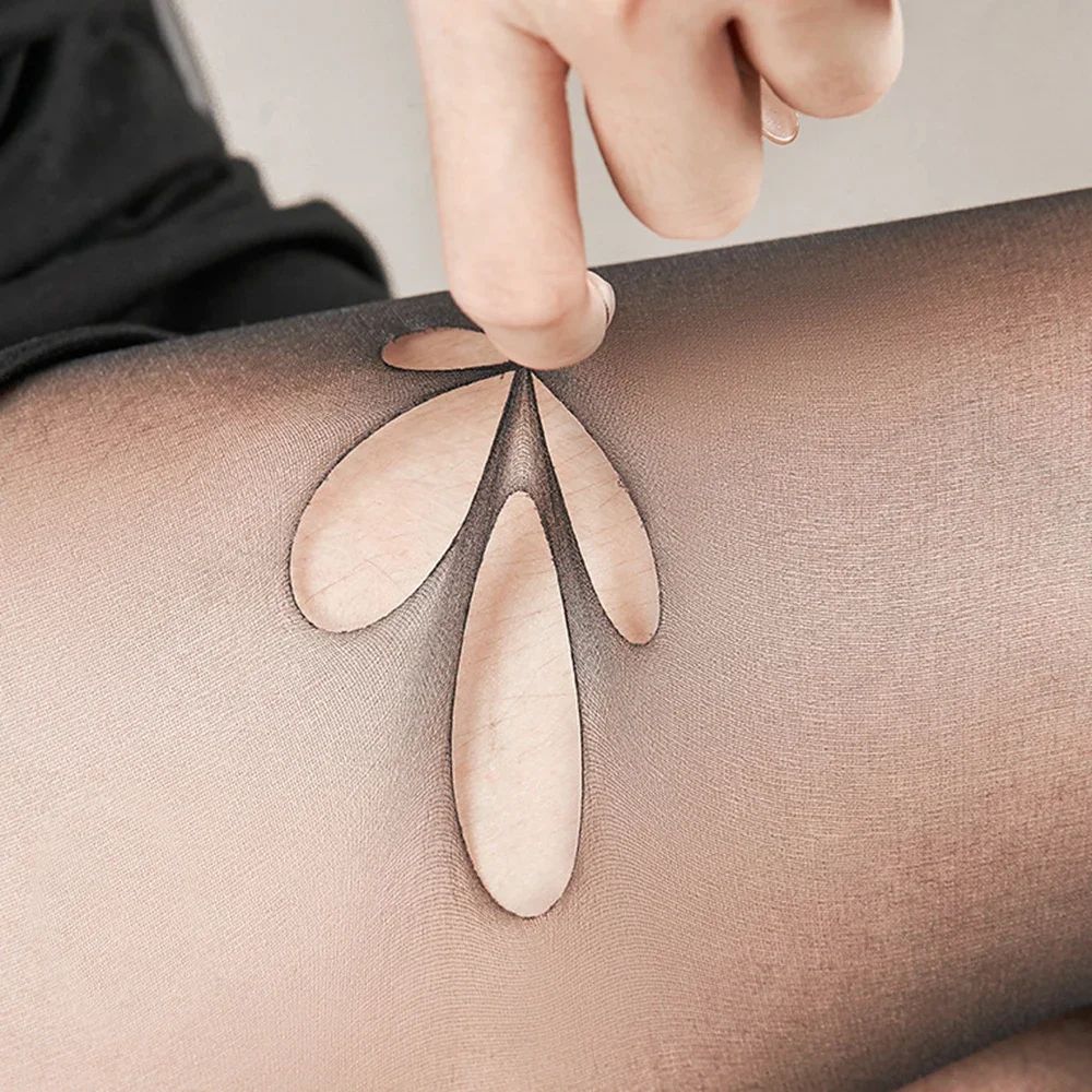 Womens Ultra Thin Sheer Silk Pantyhose Tights 10