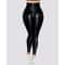 Womens High Waist PU Leather Skinny Leggings 1
