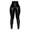 Womens High Waist PU Leather Skinny Leggings 4