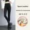 Womens High Waist Fleece Lined PU Leather Leggings 10