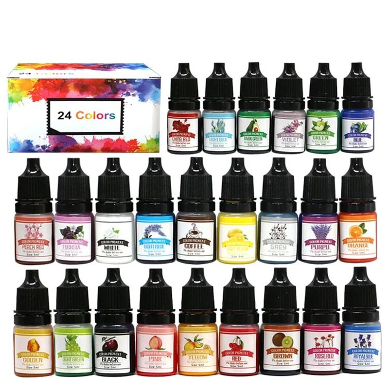 Epoxy Resin Pigment Liquid Color Dye Set 8