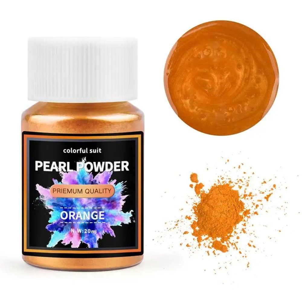 24 Color Pearlescent Mica Powder Resin Pigment Set 16