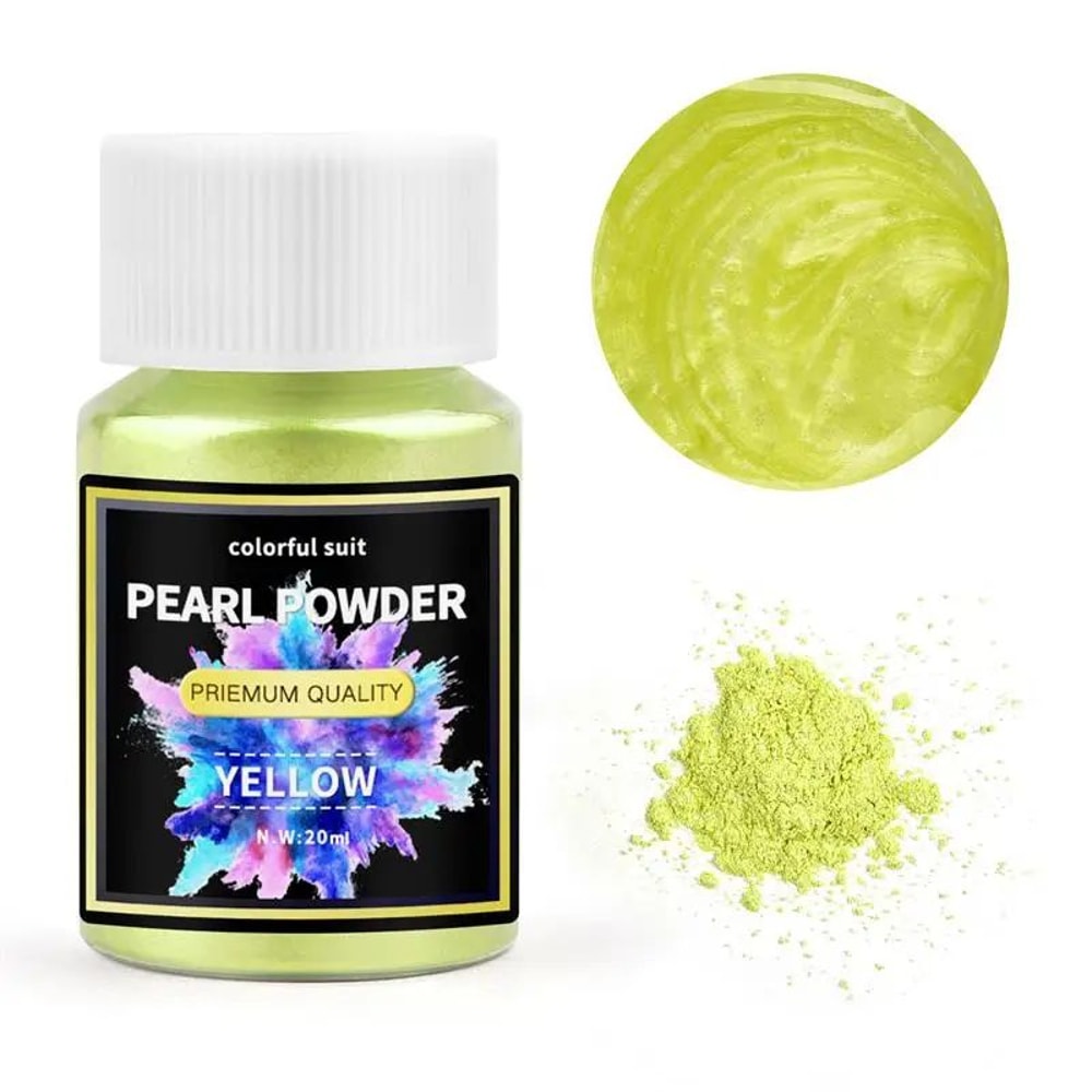 24 Color Pearlescent Mica Powder Resin Pigment Set 6