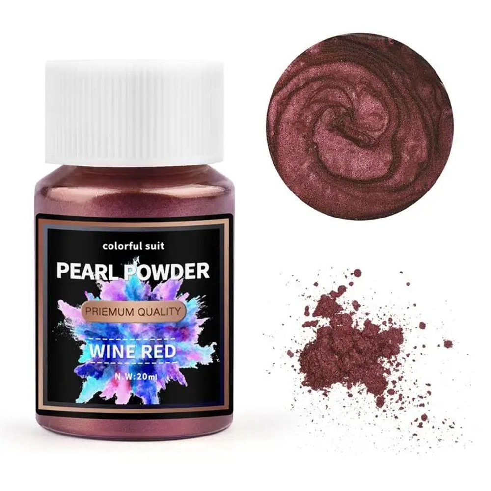 24 Color Pearlescent Mica Powder Resin Pigment Set 9