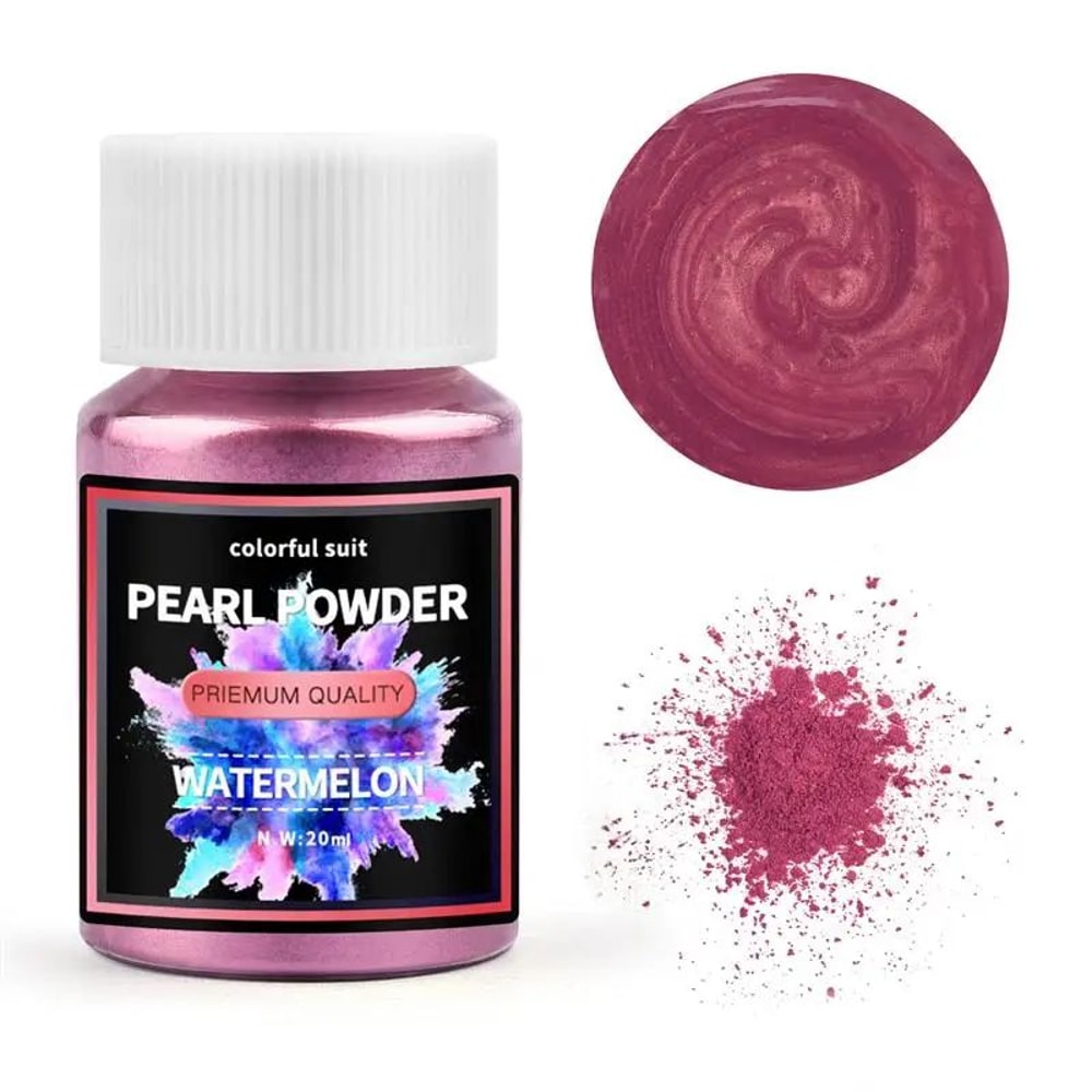 24 Color Pearlescent Mica Powder Resin Pigment Set 10