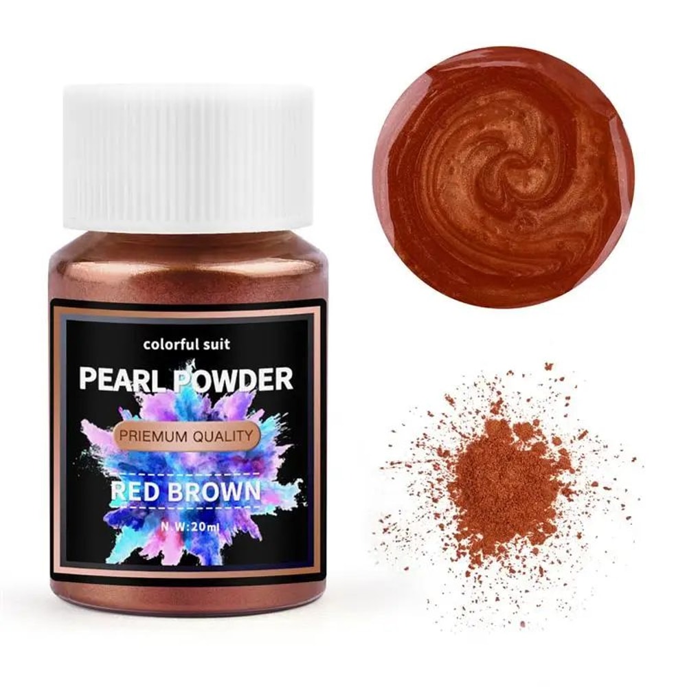 24 Color Pearlescent Mica Powder Resin Pigment Set 11