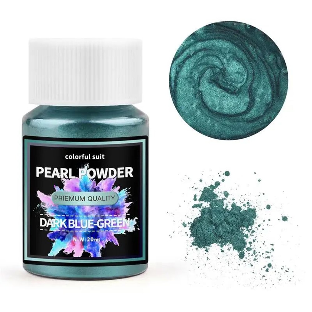 24 Color Pearlescent Mica Powder Resin Pigment Set 22