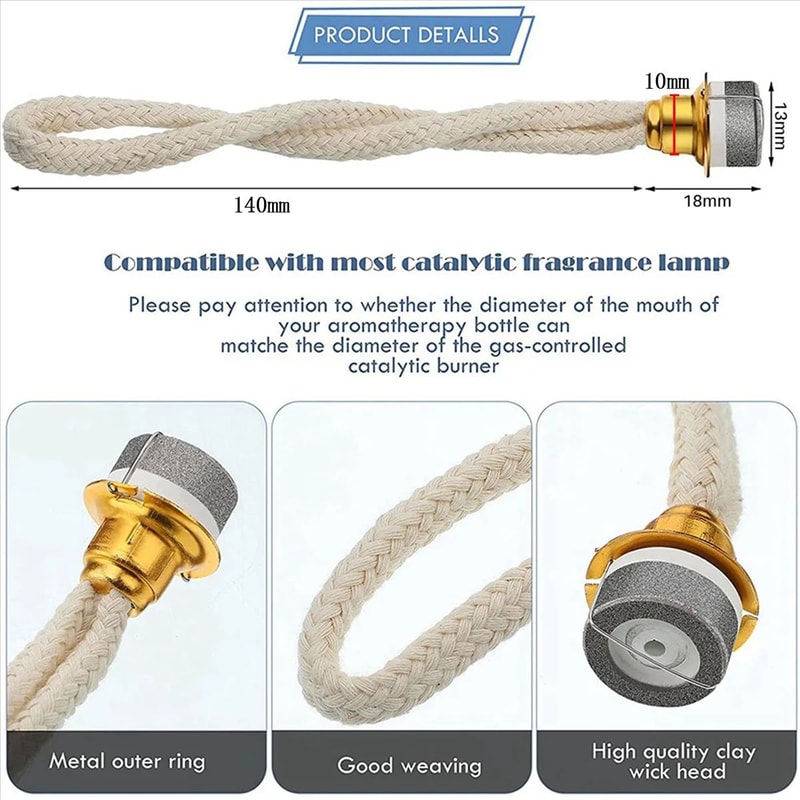 2 Piece Catalytic Fragrance Lamp Replacement Wick 1