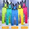 Unisex Waterproof Snowboard Ski Pants With Suspenders 0