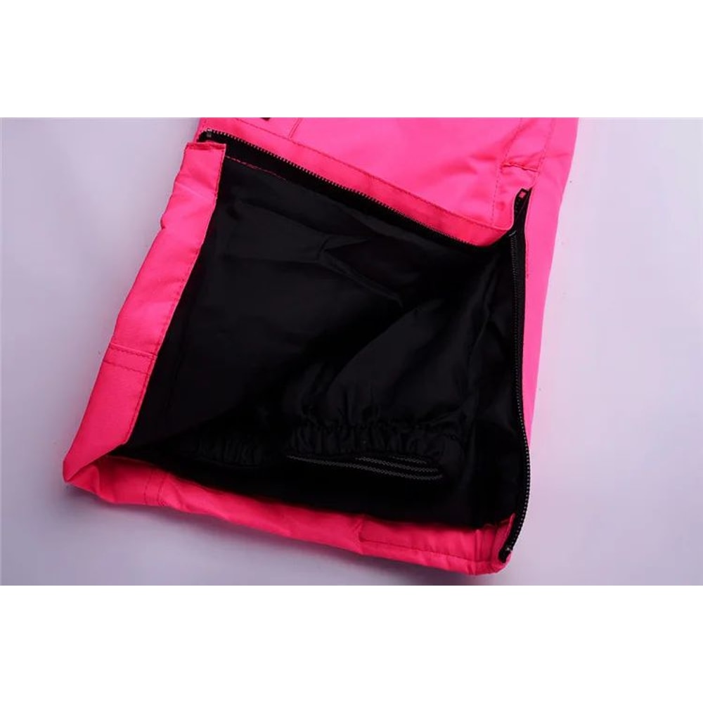 Unisex Waterproof Snowboard Ski Pants With Suspenders 8