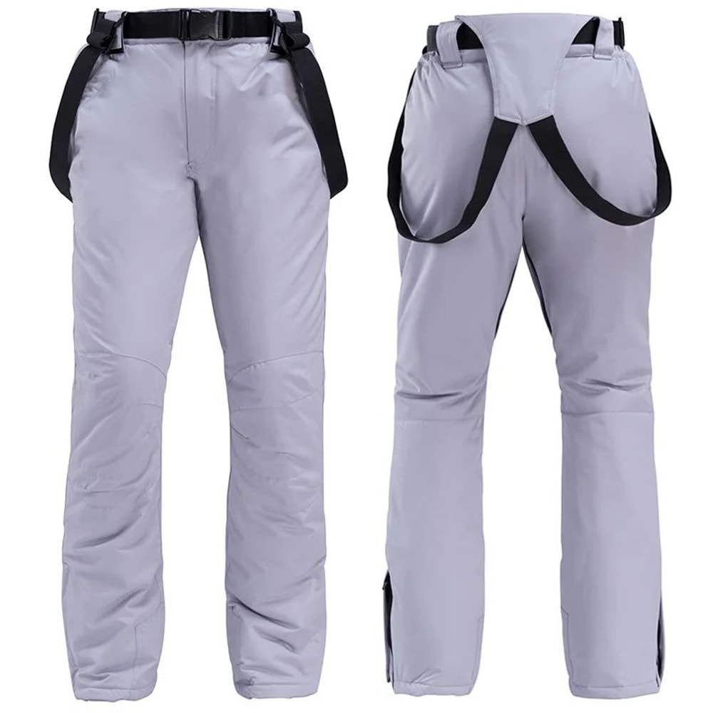 Unisex Waterproof Snowboard Ski Pants With Suspenders 20