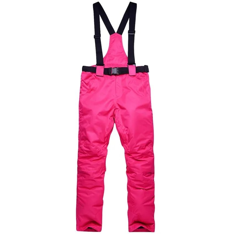 Unisex Waterproof Snowboard Ski Pants With Suspenders 10