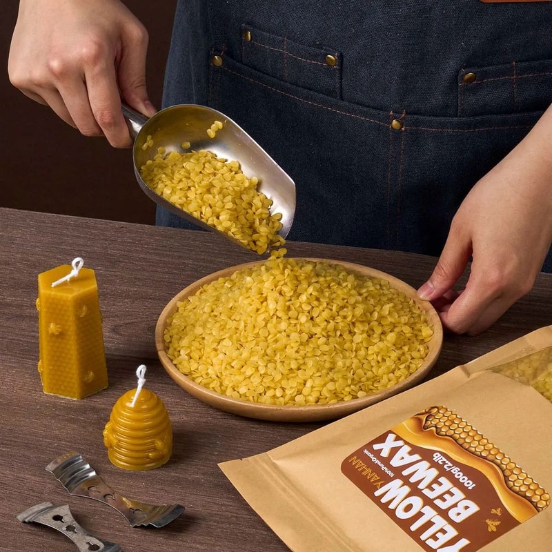Pure Natural Granular Beeswax For Candle Making 4