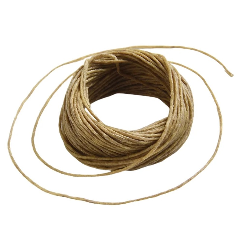 Organic Beeswax Coated Hemp Candle Wick Roll 6