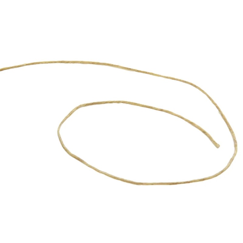 Organic Beeswax Coated Hemp Candle Wick Roll 7