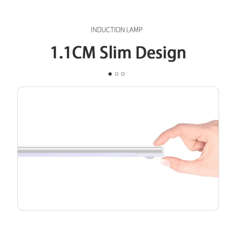 USB Rechargeable Motion Sensor LED Cabinet Light Bar 7