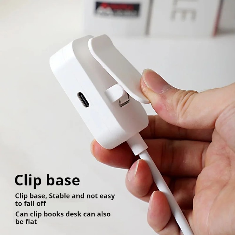 Mini LED Clip On Reading Book Light 4