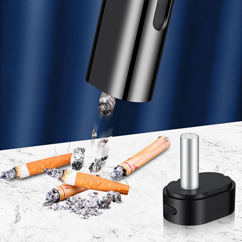 Portable Car Ashtray With Cigarette Lighter 2