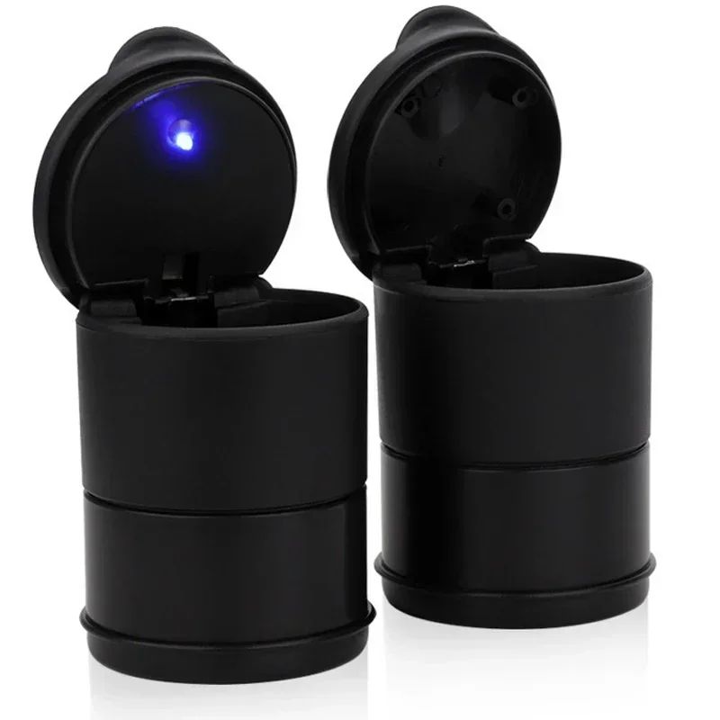 Portable LED Car Ashtray Cup Holder With Lid 5