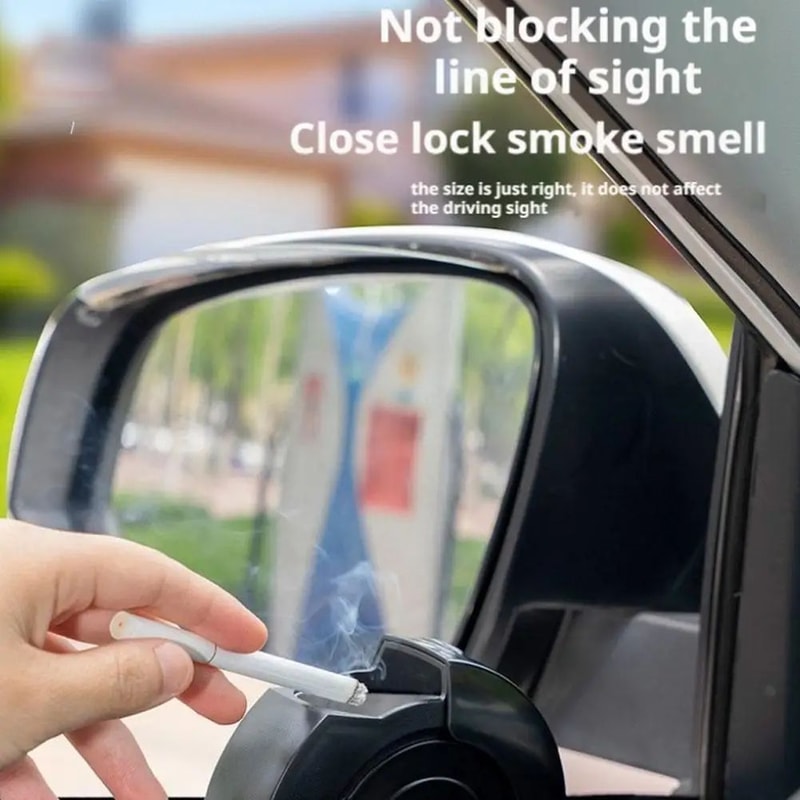 Portable Smokeless Car Ashtray Door Mounted With Lid 3